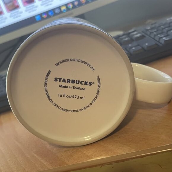 Starbucks 2014 16oz Manchester Themed Mug (New). From the City Collector Series. - Picture 3 of 4